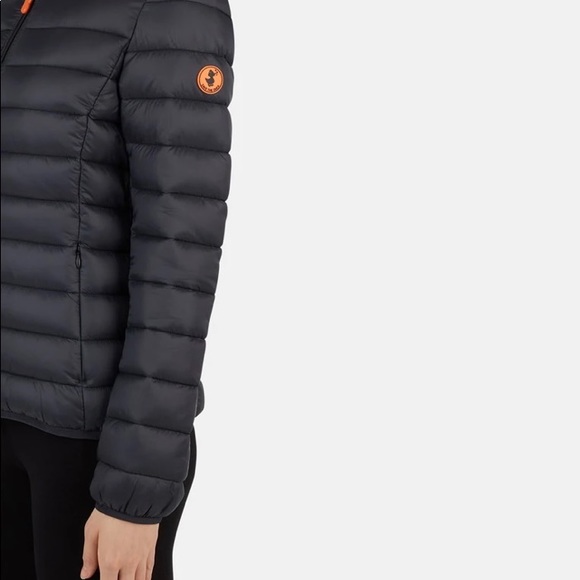 Save The Duck Womens Classic Hooded Jacket in GIGA - Picture 2 of 4